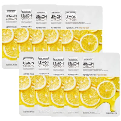 The Face Shop Citroen Real Nature Masker (1 vel × 10 pakjes)