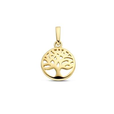 14K geelgoud hanger levensboom 4026952