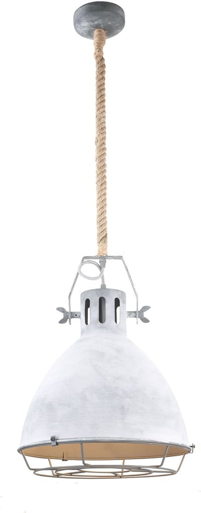 Chericoni Indurope Hanglamp - Grijs - 1 lichts - 40cm - Touw