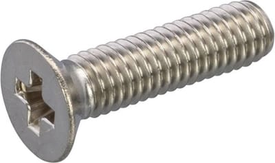 Metaalschroef rvs A2 pk kk M4x20mm DIN965-H