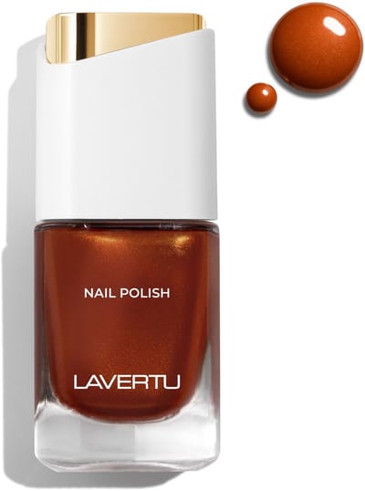 LAVERTU Nagellak Unique – 24 Deneb Brown - Langhoudende Vegan Nagellak met Glanzende Finish – Sneldrogend & Verzorgend – 10 ml