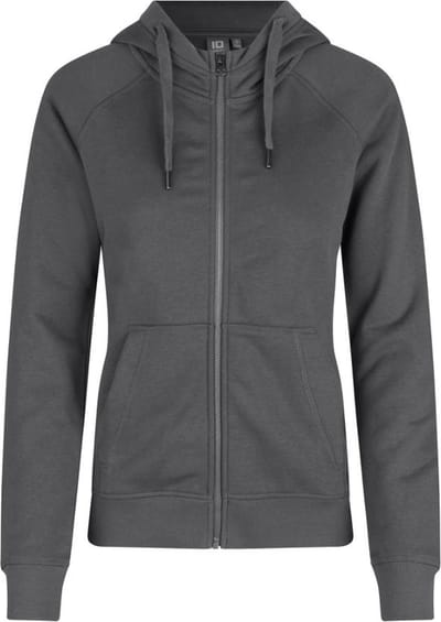 ID Hoodie Core Vest met Rits Dames Zilvergrijs - Maat L
