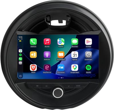 CarPlay autoradio geschikt voor Mini Cooper F55 F56 Clubman | 2014 t/m 2020 | Android 13 | Draadloos Apple CarPlay & Android Auto | 2GB + 32GB | QuadCore processor | Denago DNG-A498 | 2025 model | 2014 2015 2016 2017 2018 2019 2020 | Bluetooth & Wifi