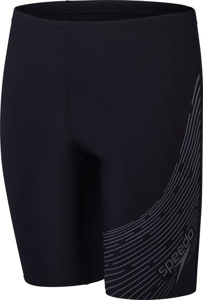 Speedo Medley Logo Jammer Jongens Sportzwembroek - Zwart/Grijs