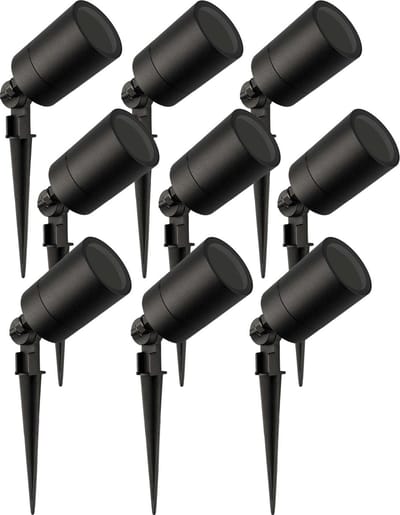 Ledvion - 9X LED Spotlight - GU10 - Zwart - 5W - IP65