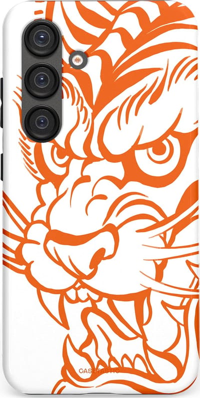 Casetastic Hoesje Geschikt voor Samsung S25 - Stijlvolle Beschermende Duo-layer Case - Wilde lijnen