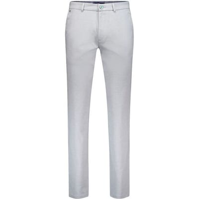 Gardeur Broek Tonic Subtle Faux Uni Cool Touch Resort Chic Licht Grijs / male