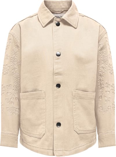 ONLY KOGKATE EMB. JACKET OTW Meisjes Jas - EcruDetail:EMB. DTM - Maat 128