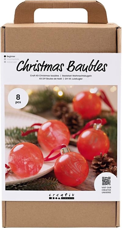 Creativ Company Hobbyset Kerstballen Marmeren