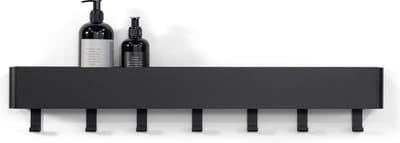 Spinder Design kapstok Multi 7 - Zwart - 7 haken - Staal