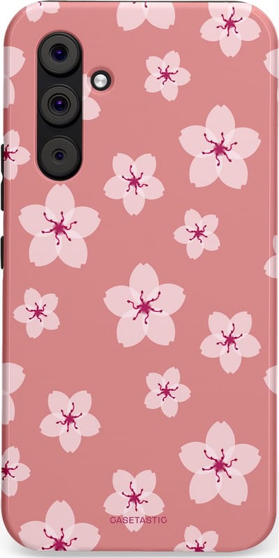 Casetastic Hoesje Geschikt voor Samsung A54 (5G) - Stijlvolle Beschermende Duo-layer Case - Roze Sakura Bloesems Elegante Japan Rituals