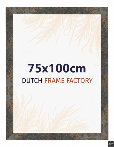 Fotolijst 75x100 cm - MDF - Geoxideerd Metaal - Benno