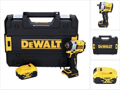 DeWalt DCF 921 NT accu-slagmoersleutel 18 V 400 Nm 1/2" borstelloos + 1x oplaadbare accu 5.0 Ah + TSTAK - zonder oplader