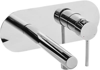 CLAVIJO - Wandgemonteerde mengkraan - Zilver - Messing