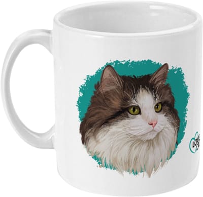 Mok Love Cats Norwegian Forest cat - Noorse boskat, 325ml