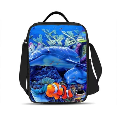 Onderwater Wereld IJszak Lunchtas Veelzijdig Cartoon Grote Capaciteit Sterke Prestaties Beste Cadeau voor Jongen of Meisje School Verjaardag