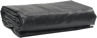 Zwarte Zeiltent 650 g/m² 1 x 2.5 m - Waterdichte Bescherming voor Tuin, Bouw en Voertuigen