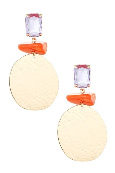 Statement Oorbellen Beach Vibes - Oranje