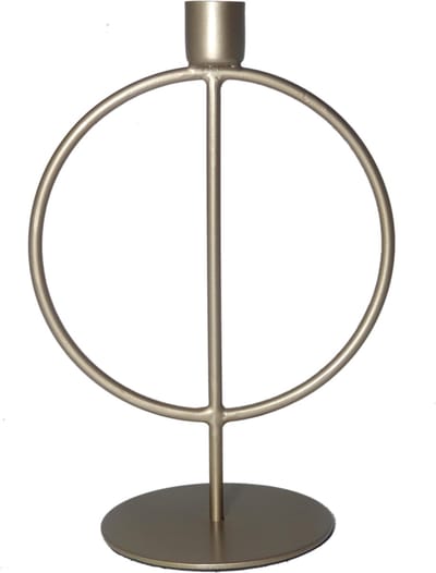 Kaarsenhouder - Boog - Branded By - Goud - 22 cm