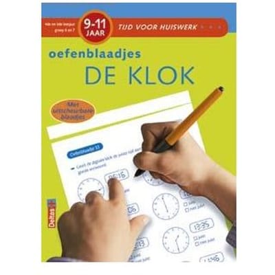 Tijd voor huiswerk - Oefenblaadjes De klok (9-11j) Educatieve boeken (spelletjes en raadsels)