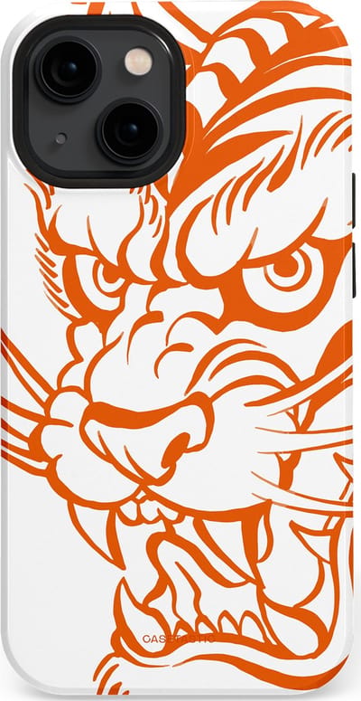 Casetastic Hoesje Geschikt voor Apple iPhone 13 Mini Magsafe - Stijlvolle Beschermende Duo-layer Case - Wilde lijnen