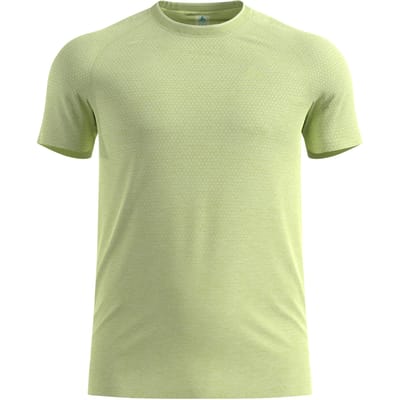 Odlo Essential Seamless Hardloopshirt Heren-limoen