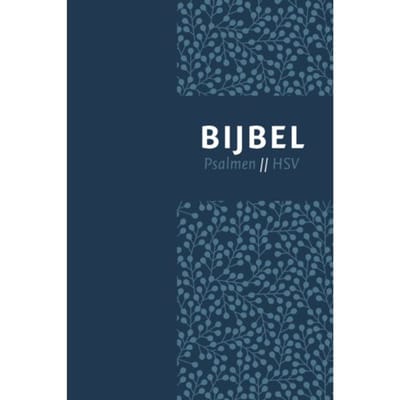 Bijbel (Hsv) Met Psalmen - Blauw Leer Met Zilversnee En Duimgrepen