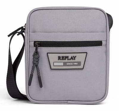 REPLAY schoudertas Reporter Bag Formal Gray grijs