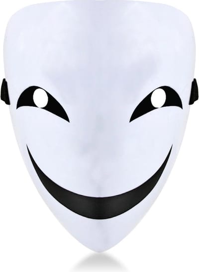 Face Mask Smiley – Halloween Masker – Wit