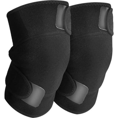Toermalijn Magnetische Kniebrace Voor Mannen Vrouwen Zelfverwarmende Knieondersteuning Sport Thermische Therapie Pads Warmte black