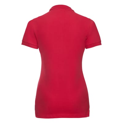 Russell Dames/Dames Stretch Fitted Poloshirt (Klassiek rood)