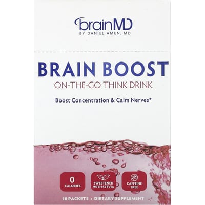 Booster Cérébral, Boisson à Emporter, Sans Caféine, Pack de 10