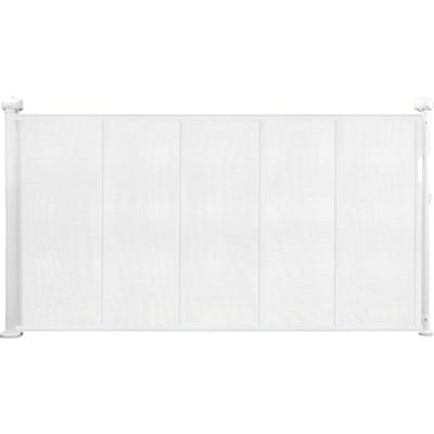 Barrière de sécurité rétractable pour bébé 870 mm de haut S'étend jusqu'à 1400 mm de large Enfants Animaux Blanc