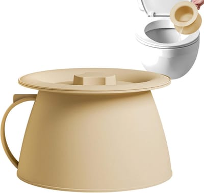 Kamerpot - Urinepot Deksel - Veilig Gebruik - Stabiel Ontwerp - 15 Liter - Wit