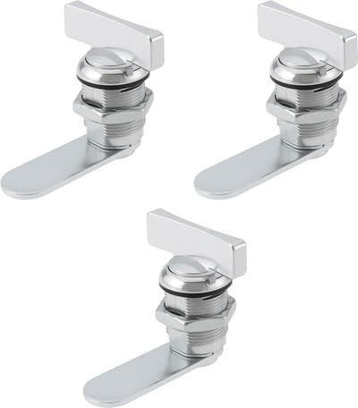 Dailygoody - M19 Rotary Klink - Draaien 90 Graden - Geschikt voor Kasten - 3 Stks - Duim Operated Cam Lock - Ideaal voor Kantoor en Industrie