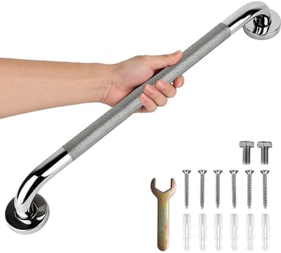 Solidchoice- Badkamer Handgreep 60cm - Antislip Douchebeugel - Roestvrij Staal - Steunbeugel voor Douche en Toilet - Veiligheid Handrail - Ondersteuning voor Ouderen