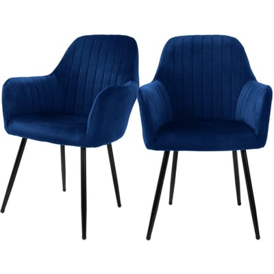 Set van 2 eetkamerstoelen Layla velvet | ML-Design