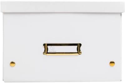 Exacompta 5x Opbergdoos in karton 27x36x19cm Neo Deco, vlak geleverd - Wit - 62358E