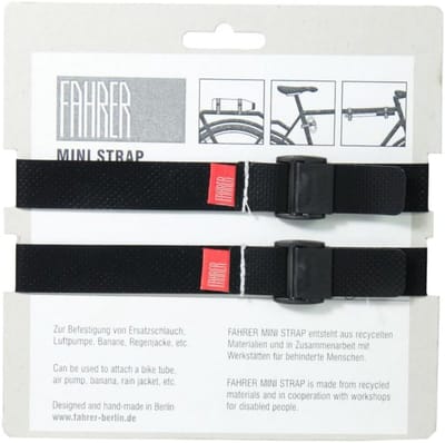 Set van 2 Mini Spanbanden Zwart - Flexibele Bevestigingsriemen voor Fiets
