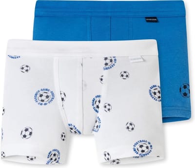 Schiesser Fine rib 2 Pack Jongens Onderbroek - Maat 92