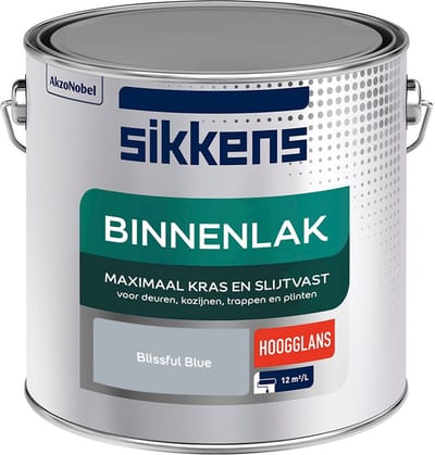 Sikkens - Binnenlak Hoogglans - Blissful Blue - Mengverf - 2,5 L