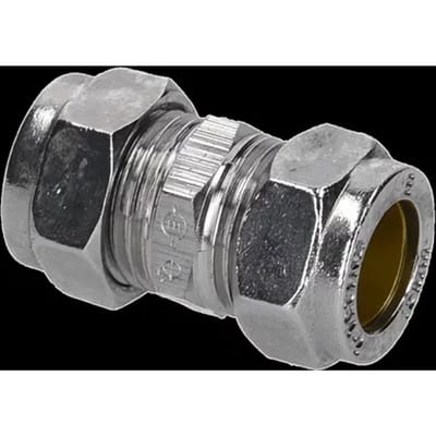 Sanivesk Knel Recht Chroom 12x12mm