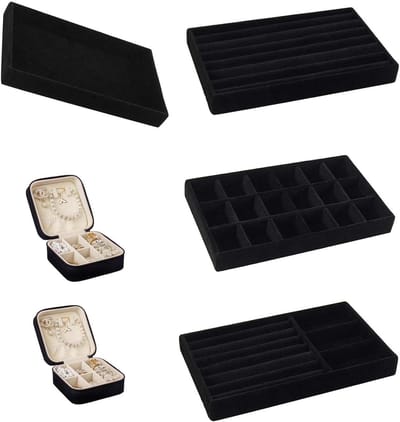 Sieraden Organizer Set - Juwelen Opberger - Sieraden Opbergen - Stapelbaar en Verstelbaar - 21 x 12.3 x 2.5 cm