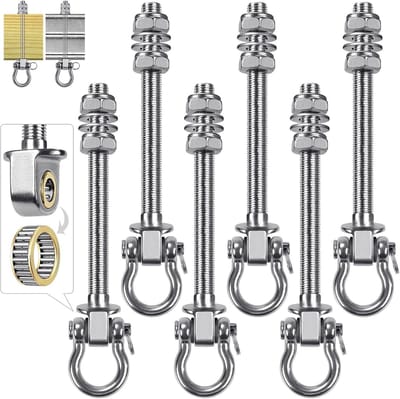 Schommelhaken Set - Hangmat Bevestiging - Buiten Ontspanning - Zware Belasting Lager - 225 mm M10 - Roestvrij Staal