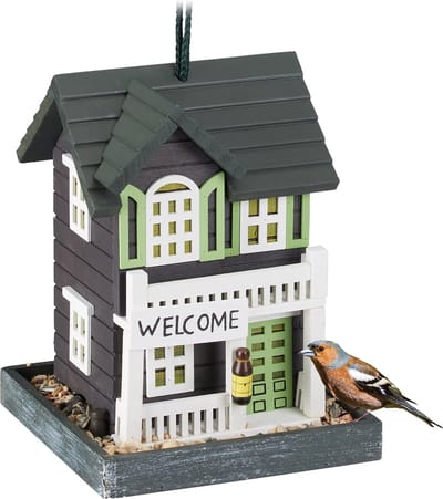 Vogelvoederhuisje hangend - voederhuisje tuin - vogelhuisje hout - tuinvogels