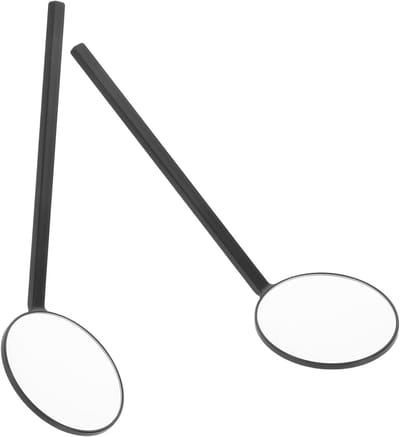 Wimperspiegels Set - Handspiegels - Wimper Styling - HD Vervormingsvrij - 2 Stuks - Zwart