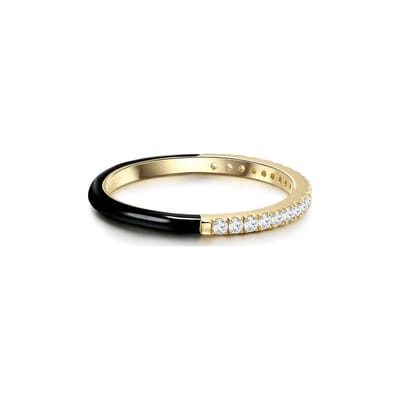 Glanzstücke München Dames-Damesring 925 Zilver Zirkonia 54 Schwarz 32021142