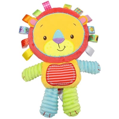 Baby Tags Pluche Dier Zacht Speelgoed Knuffel Olifant Pluche Bel Speelgoed Ingebouwde Rammelaars Sensorisch Speelgoed Ideaal voor Pasgeboren Peuter Baby Cadeaus yellow