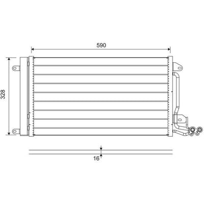 Condensator, airconditioning VALEO 814364