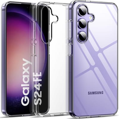 Casemania Hoesje Geschikt voor Samsung Galaxy S24 FE - Transparant - Siliconen Back Cover